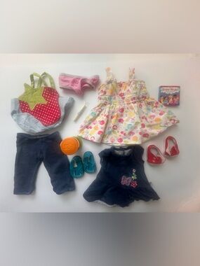 American Girl Bitty Baby toddler clothing and accessories bundle